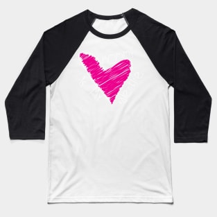 Mommy Is My Valentine Doodle Baseball T-Shirt